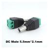 penpenlu 5pcs 5.5mmx2.1mm DC Female Male Power Plug Adapter Connector Power Jack Socket Adapter Cable Terminal Fit for Strip CCTV Cameras E1(DC Female 5pcs) view 4
