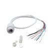 Daunin 15V 9pin 9 core RJ45 Network Cable POE Network Port Wire Power Single-Ended Cable Fit for IP Camera CCTV Monitoring White Black e(White with Cover) view 1