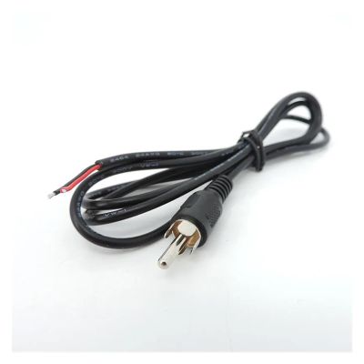 1 Meter Car RCA 2 pin Wire Male Audio Cable Av Single Video Stereo Connector Extension Wire Lead DIY Repair Cord Lead E1