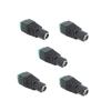 5pcs 12V 2.5 x 5.5mm 5.5 * 2.5mm DC Power Male Female Plug Jack Adapter Connector Cable Terminal Fit for CCTV Camera LED Light E1(Female 5pcs) view 1