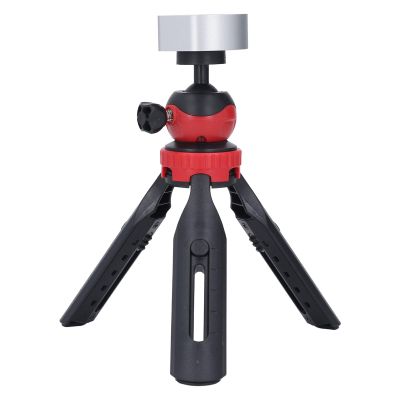 Adjustable Mini Tripod Stand with Aluminum Alloy Base 2.4 inch Height Adjust Tripod Kit for Mini, 360 Angle Adjustment Easy Install (Silver Adapter)