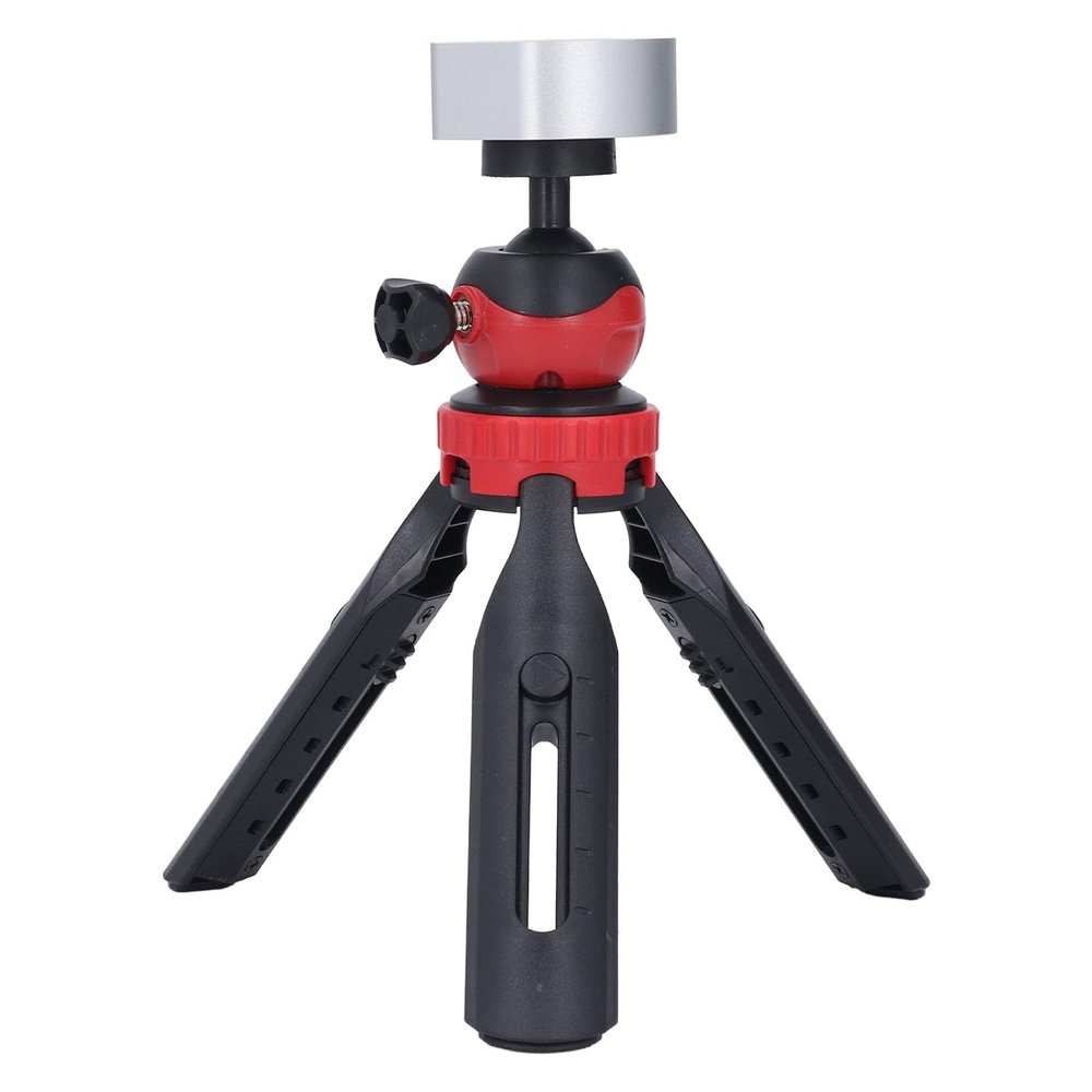 Adjustable Mini Tripod Stand with Aluminum Alloy Base 2.4 inch Height Adjust Tripod Kit for Mini, 360 Angle Adjustment Easy Install (Silver Adapter)