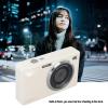4K 64MP Digital Camera Autofocus Compact Point and Shoot Camera with 18X Zoom 2.8 Inch Screen Ideal for Photography Enthusiasts (White) view 2