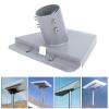 BAFOVY Mount, Adjustable Pole Mounting Kit for Satellite Internet with Wall Mount Adapter Compatible V2 Starlink, Roof Mount. Flat High view 2