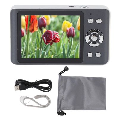 4K 64MP Digital Camera Autofocus Compact Point and Shoot Camera with 18X Zoom 2.8 Inch Screen Ideal for Photography Enthusiasts (Black)