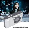 4K 64MP Digital Camera Autofocus Compact Point and Shoot Camera with 18X Zoom 2.8 Inch Screen Ideal for Photography Enthusiasts (Silver) view 2