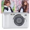 4K 64MP Digital Camera Autofocus Compact Point and Shoot Camera with 18X Zoom 2.8 Inch Screen Ideal for Photography Enthusiasts (Silver) view 3