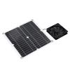 12W Greenhouse Solar Panel Fan Kit USB Powered Fan Mobile Phone Charging for Outdoor view 2