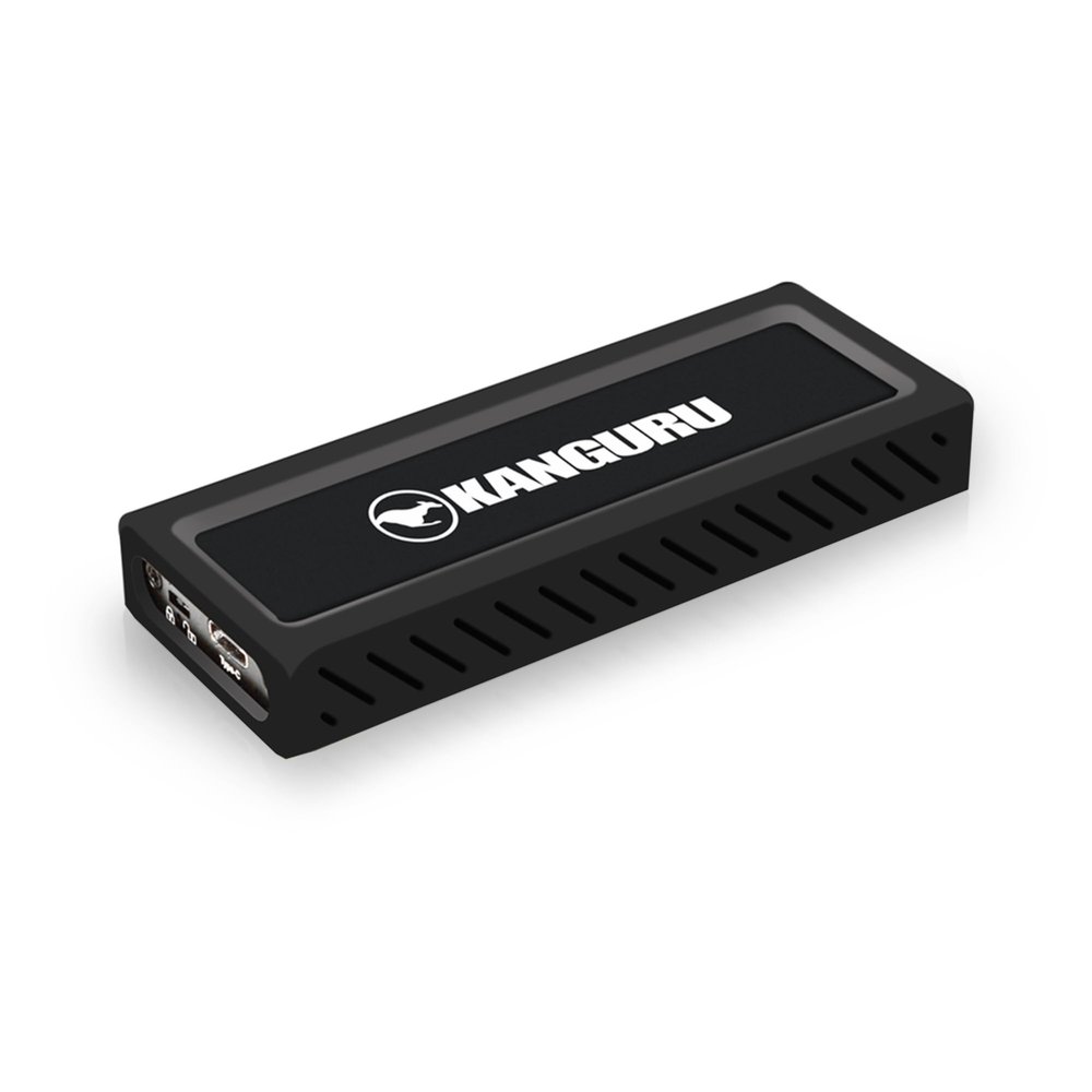 Kanguru UltraLock 4 TB USB-C M.2 NVMe - Portable External Solid State Drive SuperSpeed+ USB 3.1 Gen 2
