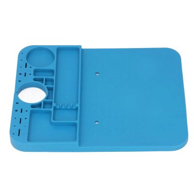 Microscope Silicone Base Heat Anti Static Multifunctional Soldering Mat Maintenance Blue