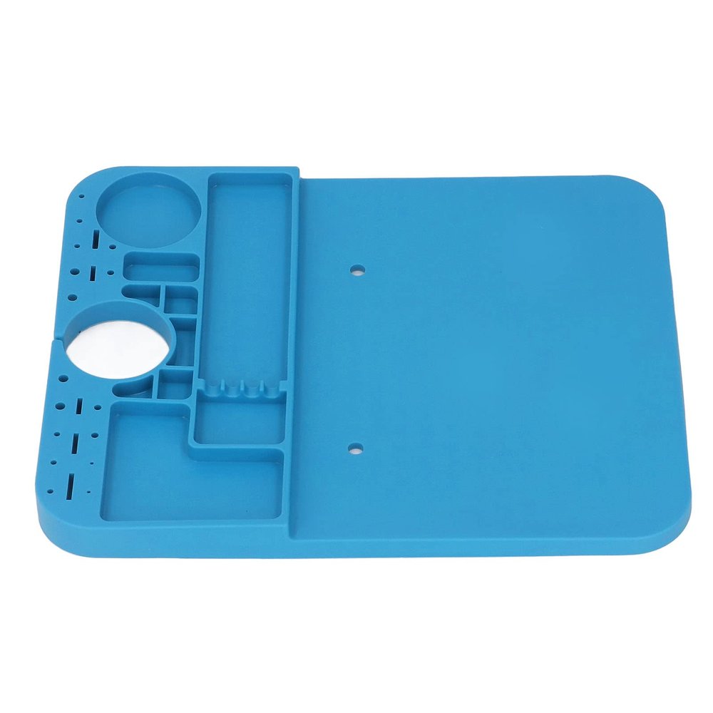 Microscope Silicone Base Heat Anti Static Multifunctional Soldering Mat Maintenance Blue