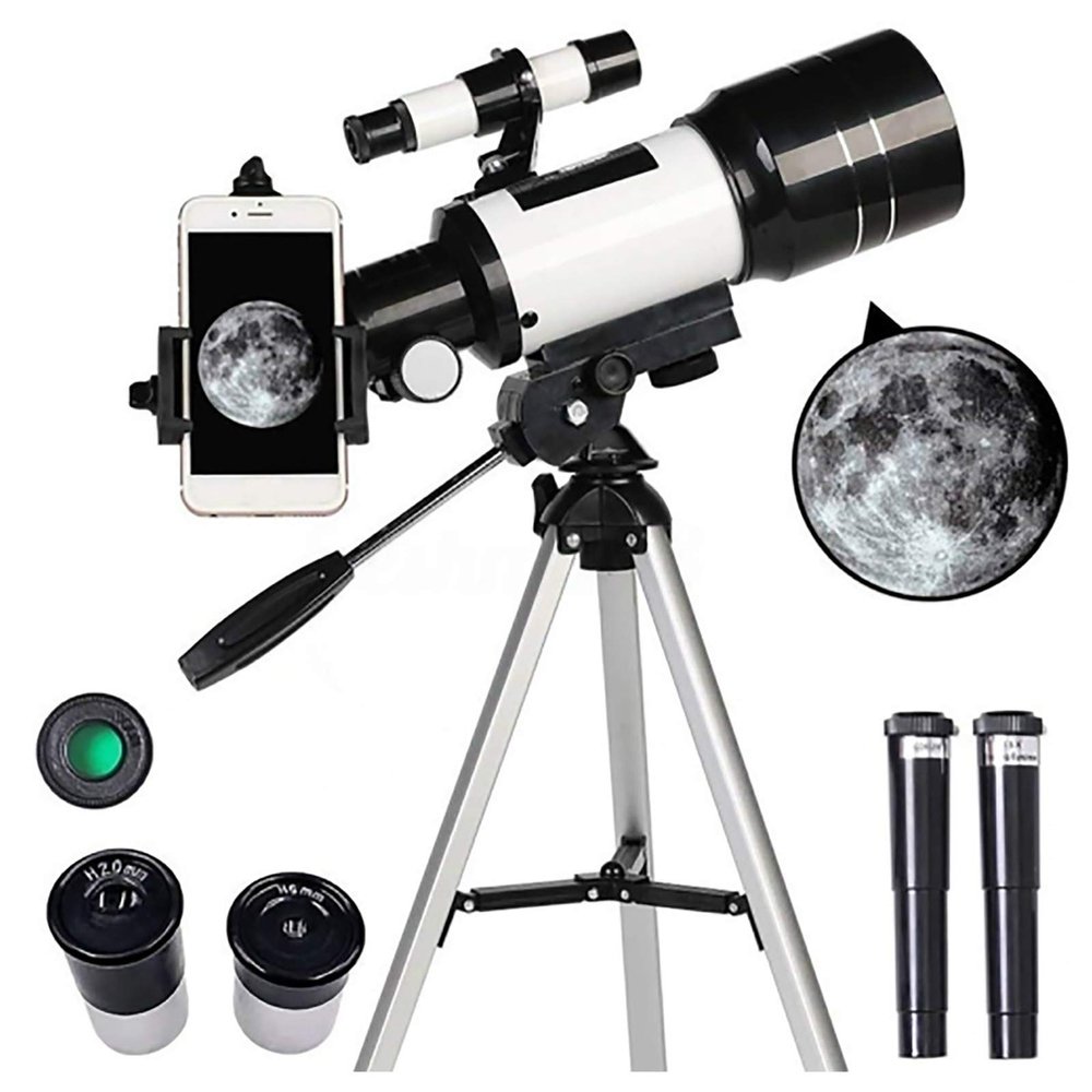 Ultra Hd, Astronomy Telescope for Adults Beginners, 150X 70mm Aperture Telescope with Tripod Finder, Astronomical Refracting Telescope Travel Telescope P13I Double The Comfort