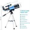 Ultra Hd, Telescope Professional F30070M HD Astronomical Telescope with Tripod Phone Adapter Monocular Moon Bird Watching Adults Astronomy Beginners Double The Comfort view 2