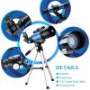 Ultra Hd, Telescope Professional F30070M HD Astronomical Telescope with Tripod Phone Adapter Monocular Moon Bird Watching Adults Astronomy Beginners Double The Comfort view 4