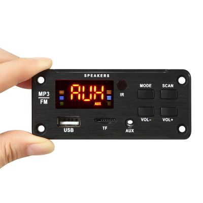 5.0 MP3 Decoder Module Audio Receiver with Remote Control, Digital Display, USB, TF Card Slot, FM, Upgrading Audio Equipment