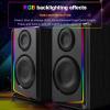NSUQOA JSEIAJB Support Gaming RGB 2.0 Speakers Aux 3.5mm Stereo Surround Music for Computer PC Loudspeakers view 2