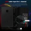 NSUQOA JSEIAJB Support Gaming RGB 2.0 Speakers Aux 3.5mm Stereo Surround Music for Computer PC Loudspeakers view 4