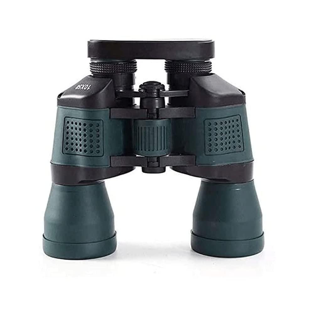 10x50 High Power Binoculars for Adults with Low Light Night Vision, for Bird Watching Hunting Travel Football Games Stargazing with Carrying Case and Strap
