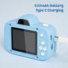 1080P 48MP Digital Video Cameras Auto Focus 10X Digital Zoom Cartoon Frames Filters Compact Small Camera Boys Girls (Blue) view 4