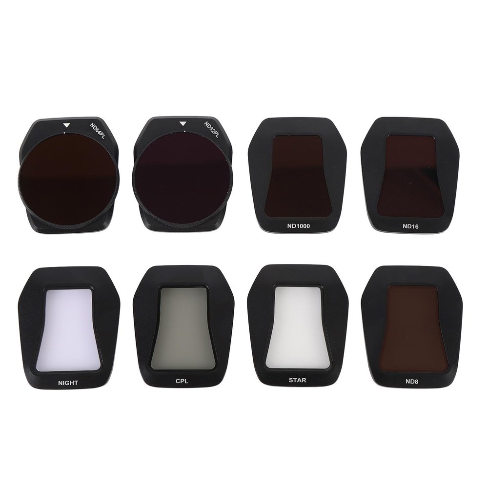 8 in 1 Air 3S Drone Filter Set ND CPL Star Night HD Glass Aluminum Frame Kit
