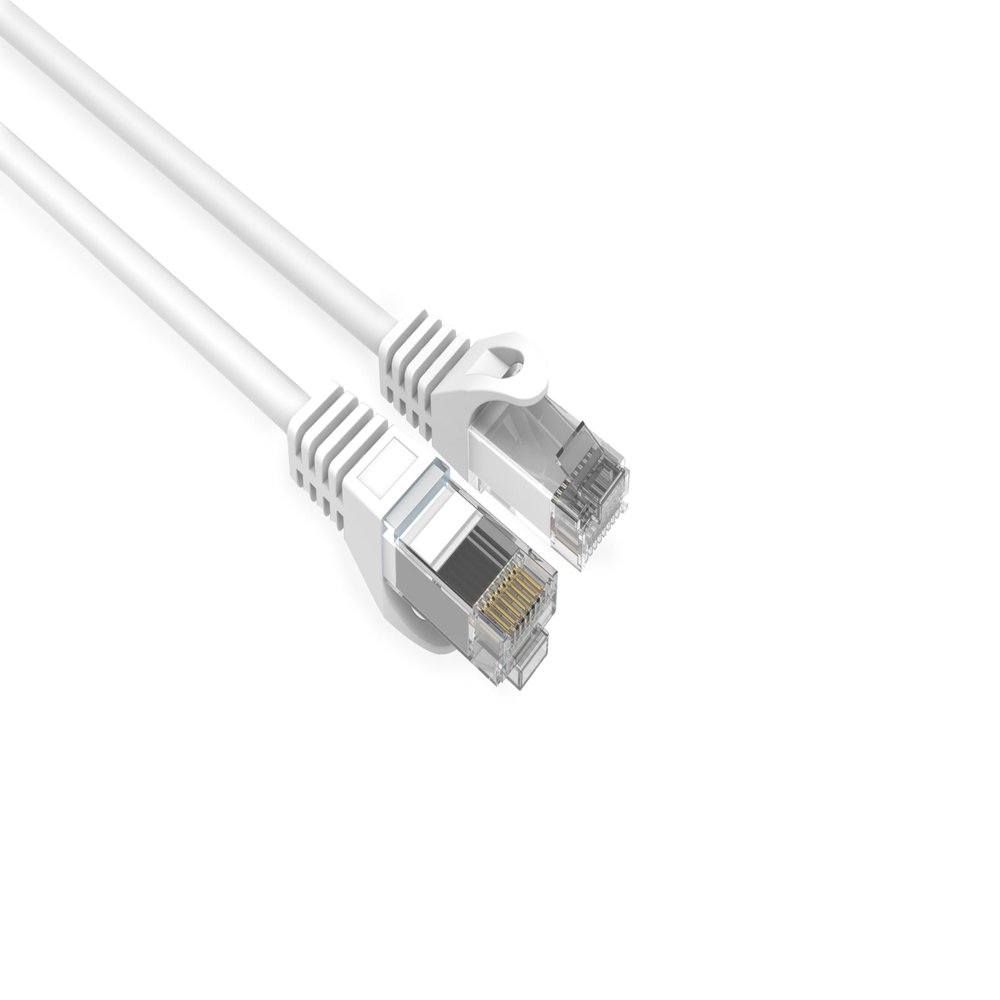 LOGICO Best Cat6 Slim Ethernet Patch Cable (5, White, 7FT)