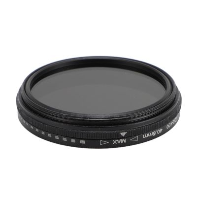 Adjustable ND Camera Lens Filter ND2 to 400 Optical Glass Photography Neutral Density Filter (40.5mm)