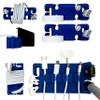 CordBrick/DeskBrick Bundle Weighted Cord Holders for Nightstand & Desk - Phone Charger Cable Management Travel, Phone Accessory, Stocking Stuffer - Gift for Home, Office - Blue view 1