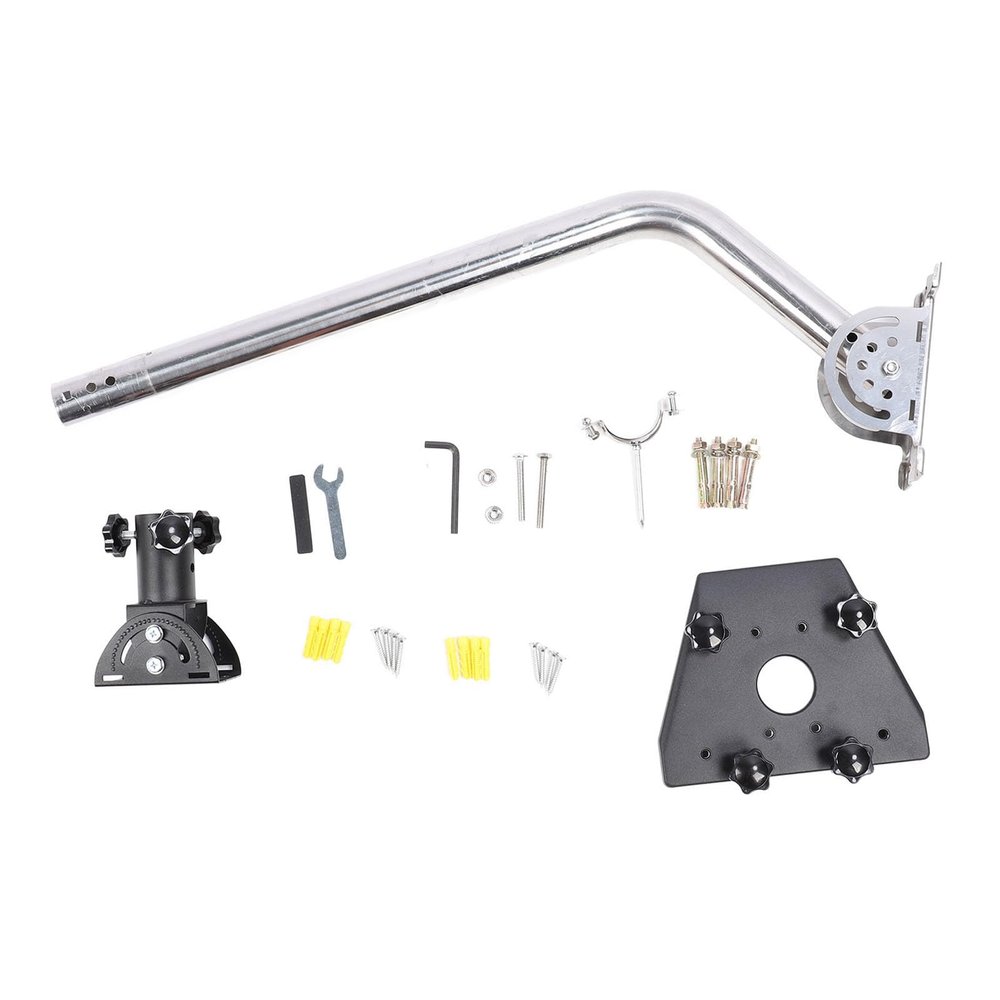 Satellite Mount 360 160 Adjustable Alloy Steel Bracket Extended for Home School Building
