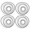 Parliky 50pcs Cassette Repair Rubber Drive Belts for Tape Recorder Maintenance Cassette Tape Belt Machine Recorder (Mixed Size) view 1
