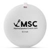 8.5" Marine Speaker Cover Boat Speaker Protector with Sun, Water, Dust, UV Protection, Military-Grade Silicone Design, White Case with Black Logo, Sold as Pair (215mm) view 1