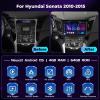 [DSP 4+64G] for Hyundai Sonata 2010-2015 Android 15 Car Stereo, Hikity 9'' IPS Touchscreen Sonata Radio Wireless Carplay Android Auto 5G WiFi/Bluetooth Mirror Link GPS SWC/FM/RDS/32EQ Backup Cam Mic view 2