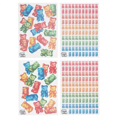 Sneaker Tattoos, 4 Custom Tattoo Sheets, 200+ Artwork, Leather Graphic Transfers (Gummy Bears)