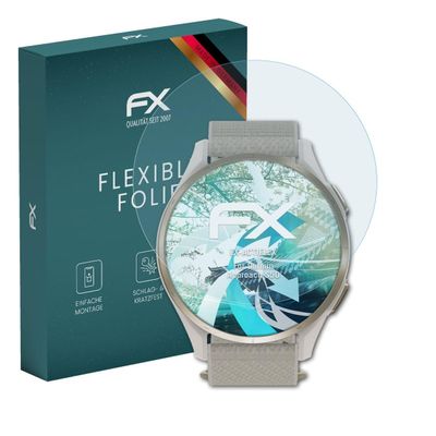 atFoliX Screen Protector compatible with Garmin Approach S50 Protector Film, ultra clear and flexible FX Screen Protection Film (3X)