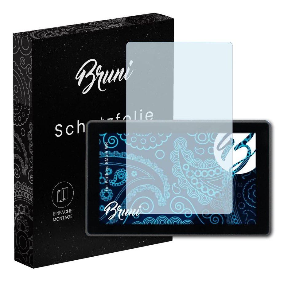 Bruni Screen Protector compatible with Portkeys BM5IV WR Protector Film, crystal clear Protective Film (2X)