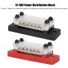 2Pcs Power Distribution Block Black Red 1248V 150A Dual Row 6 Terminal Bus Bar for Cars RVs Boats Yachts Trucks view 3