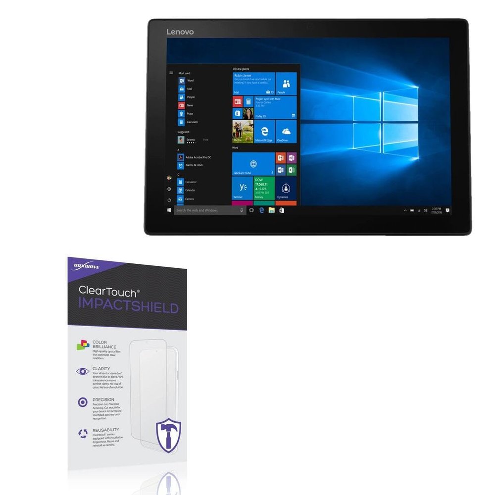 BoxWave Screen Protector Compatible with Lenovo Miix 520 (12.2 in) - ClearTouch ImpactShield (2-Pack), Impenetrable Screen Protector Flexible Film