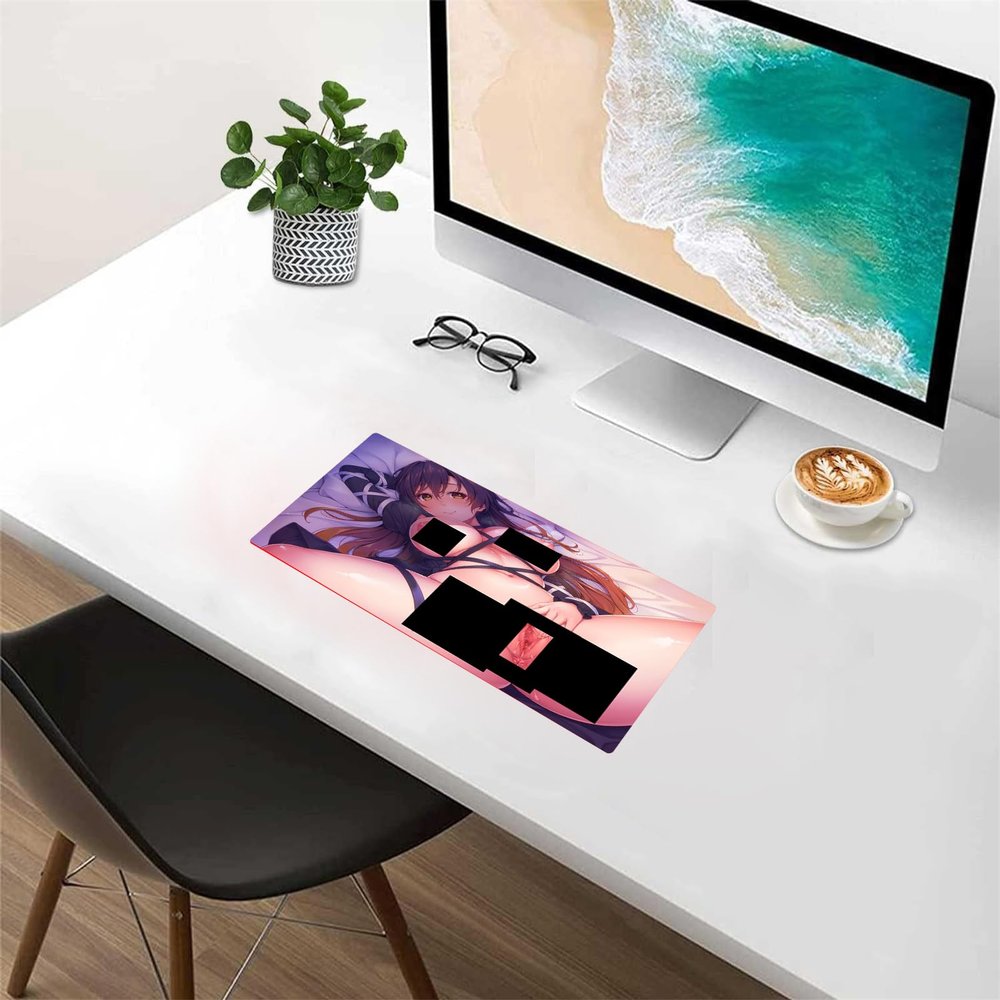 Gaming Mouse Pad Sexy Anime,XXL Large Mouse Pad,Desk Mat with Non Slip Rubber Base,Desk Mat for Keyboard and Mouse Sexy Butt Breasts Chest (39.37x19.68 inche)