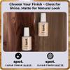 Clear Coat for Wood Stain Repairs, Brush-On Matte and Gloss Finish, Sealing and Sheen Matching, Interior and Exterior Wood, 2 fl oz Total by spot. view 2