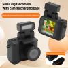 GOWENIC Mini Digital Camera with LCD Screen Full 1080P HD Video Recorder Small Compact Camcorder Auto Loop Recording OTG Thumb Camera with Flip Up Flash, Keychain view 2