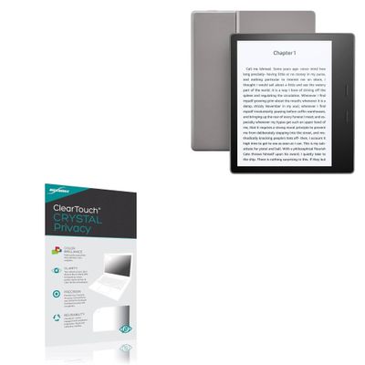 BoxWave Screen Protector Compatible With Amazon Kindle Oasis (2nd Gen 2017) - ClearTouch Crystal Privacy (2-Pack), Privacy Screen Protector Flexible Film Clear