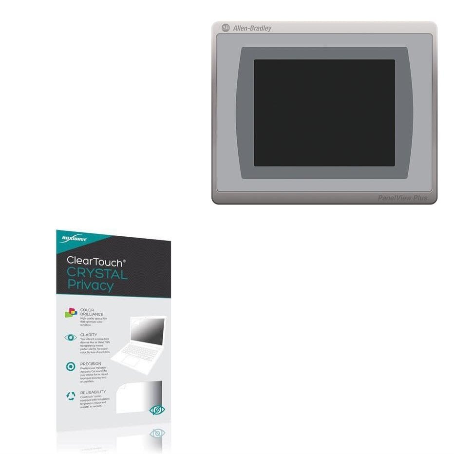 BoxWave Screen Protector Compatible With Allen Bradley PanelView Plus 7 Standard 5.7" - ClearTouch Crystal Privacy (2-Pack), Privacy Screen Protector Flexible Film Clear
