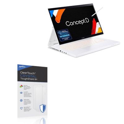 BoxWave Screen Protector Compatible With Acer ConceptD 7 Ezel (CC715-71) - ClearTouch Crystal ToughShield 9H (2-Pack), Clear 9H Tough Flexible Film Screen Protector