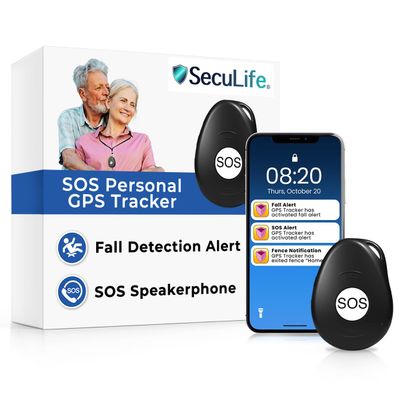 Cellular 4G Mobile Medical Alert System for Seniors - $20/mo includes Elderly Fall Detection, GPS Capabilities, Waterproof Wearable Panic Button, Assistive Speakerphone, Senior Safety mobile App alert