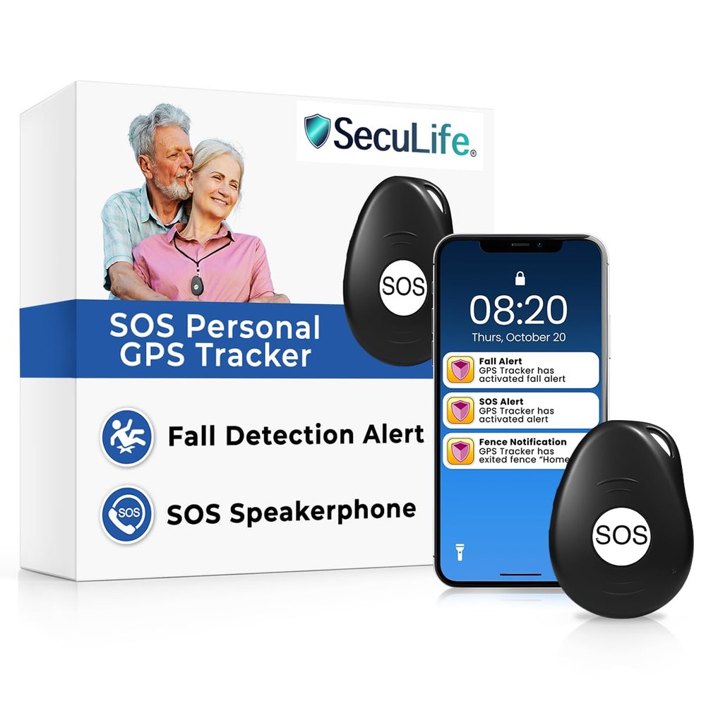 Cellular 4G Mobile Medical Alert System for Seniors - $20/mo includes Elderly Fall Detection, GPS Capabilities, Waterproof Wearable Panic Button, Assistive Speakerphone, Senior Safety mobile App alert