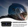 Motorcycle Riding Wireless Headset - Portable Motorcycle Riding Headphones, Led Display Noise Cancelling Headphone | Travel bluetooths Riding Headphones, Headset with Charging Case for Riding, Travel view 3