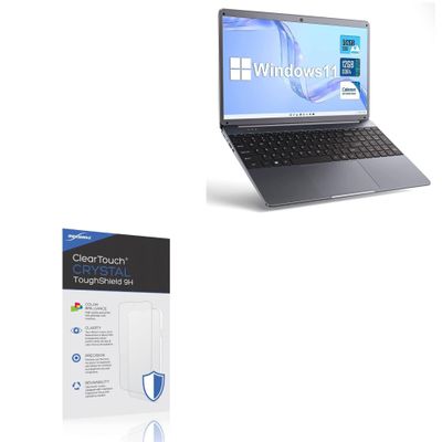 BoxWave Screen Protector Compatible with SGIN Windows Laptop (15.6 in) - ClearTouch Crystal ToughShield 9H (2-Pack), Clear 9H Tough Flexible Film Screen Protector