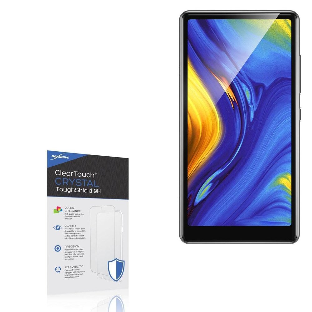 BoxWave Screen Protector Compatible With AGPtek T03S MP3 - ClearTouch Crystal ToughShield 9H (2-Pack), Clear 9H Tough Flexible Film Screen Protector