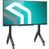 ONKRON Mobile TV Stand on Wheels for 70-110 Inch Screen, max Load 276 lbs, Adjustable, Movable TV Portable Stand, VESA 200x200-1000x800, Heavy Duty TV Cart Rolling TV Stand with Shelf Black view 1