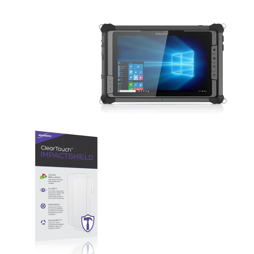 BoxWave Screen Protector Compatible with DT-Research DT382GL - ClearTouch ImpactShield (2-Pack), Impenetrable Screen Protector Flexible Film