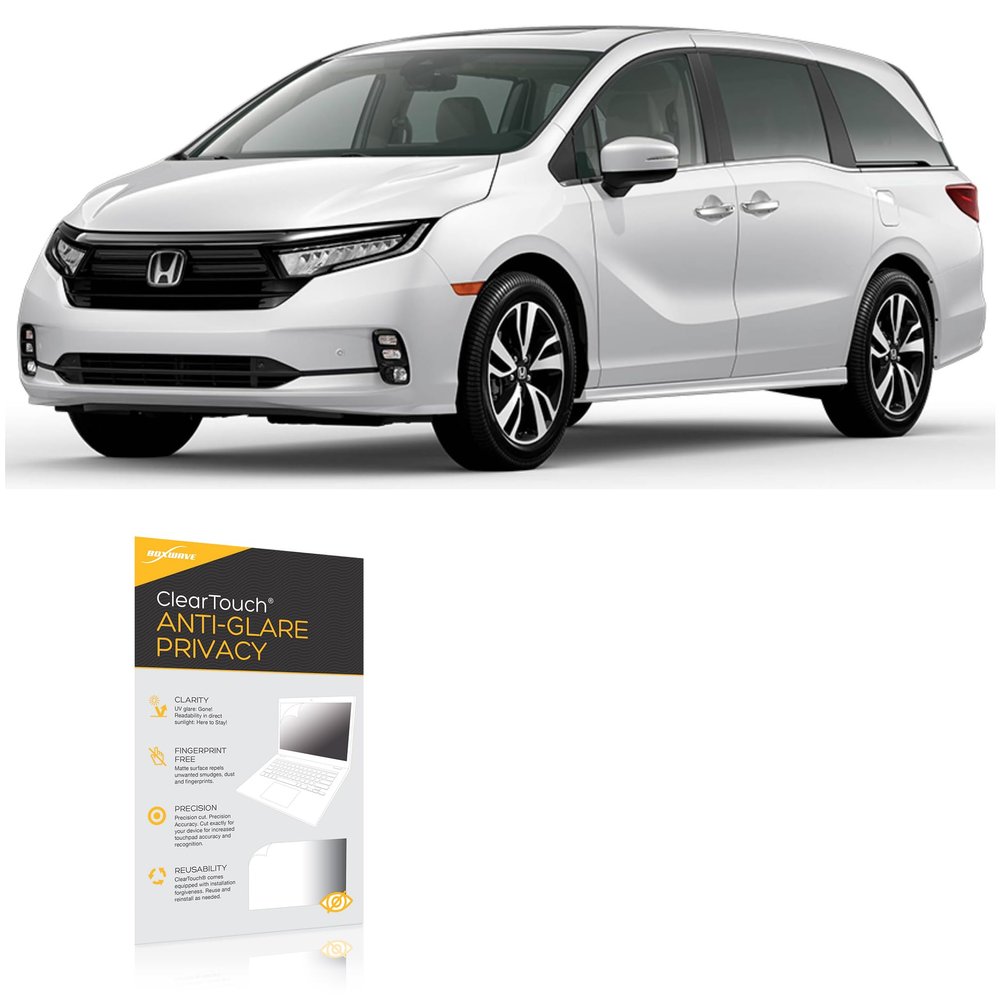 BoxWave Screen Protector Compatible with 2024 Honda Odyssey Touring Display (8 in) - ClearTouch Anti-Glare Privacy (2-Pack), Privacy Screen Protector Flexible Film Anti-Glare